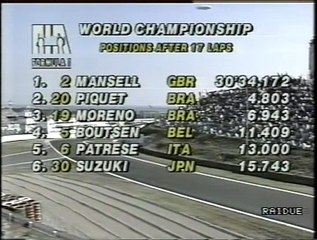 Gran Premio del Giappone 1990: Interviste ai giornalisti sull'incidente alla partenza e ritiro di Morbidelli