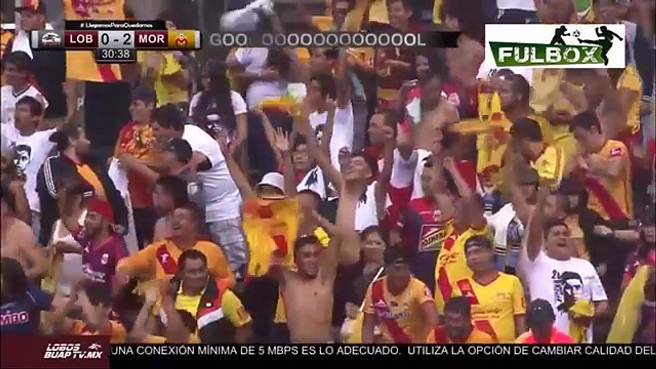 Diego Valdes Goal ~ Lobos BUAP vs Morelia 0-3