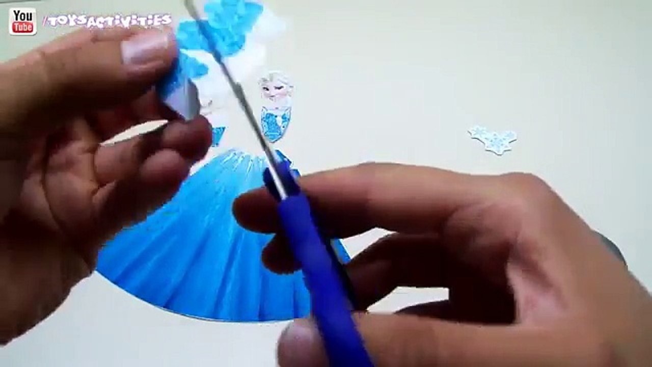 How to make Elsa doll - Building process of my 3D paper craft Elsa figurine - Disney Froze