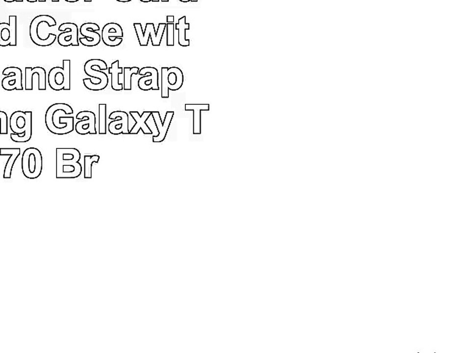 ISIN PU Leather Card Slot Stand Case with Velcro Hand Strap for Samsung Galaxy Tab A 70