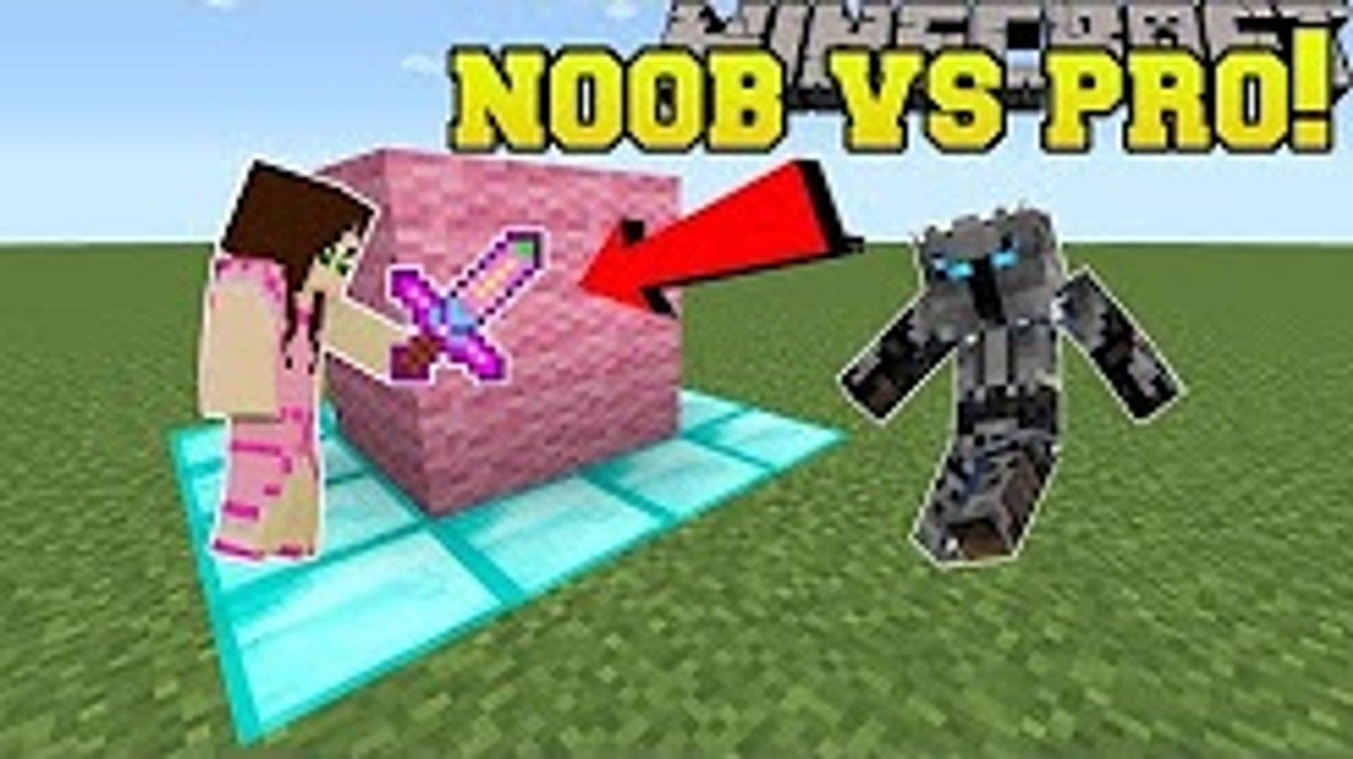 Popularmmos Minecraft Noob Vs Pro Murder Mystery Mini Game Video Dailymotion - pat and jen popularmmos roblox going from noob to pro in