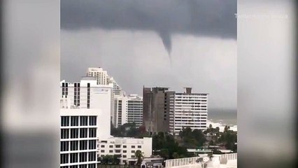 Shocking Moment tornado forms in Florida ahead of Hurricane Irma