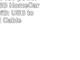 Scosche IHC12V powerFUZE Pro USB HomeCar Charger with USB to 30 PIN Cable