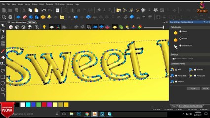 wooden Sweet home sing in artcam and 3D programing