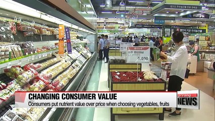 Change in Korean consumers' way of choosing fruits and vegetables