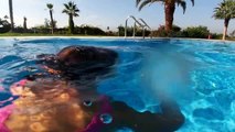 Akra Barut Hotelde Kasım ayında havuz keyfi, sualtı çekimleri, eğlenceli çocuk videosu