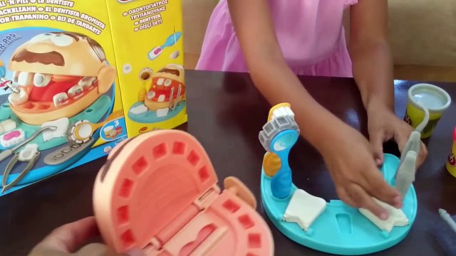 Play Doh dişçi seti kutusu açtık. Biz bu amcaya mario adını verdik.Çok eğlendik