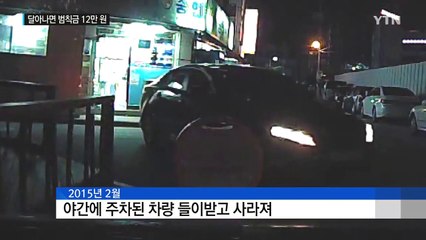 '주차하다 쿵'...달아나면 범칙금 12만 원 / YTN
