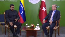 Cumhurbaşkanı Erdoğan, Venezuela Devlet Başkanı Maduro ile Bir Araya Geldi