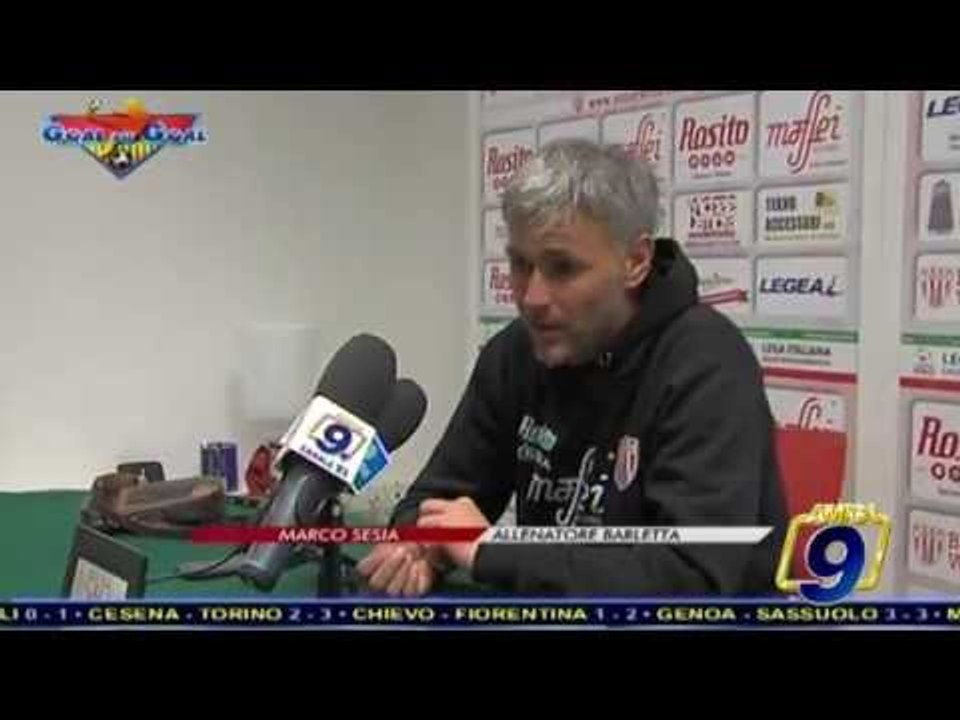 Barletta - Lecce 1-1 | Post Partita Marco Sesia Allenatore Barletta