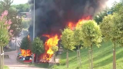 Gaziosmanpaşa Gençlik Parkı'nda Yangın