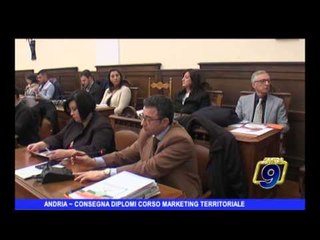 ANDRIA | Consegna diplomi corso marketing territoriale
