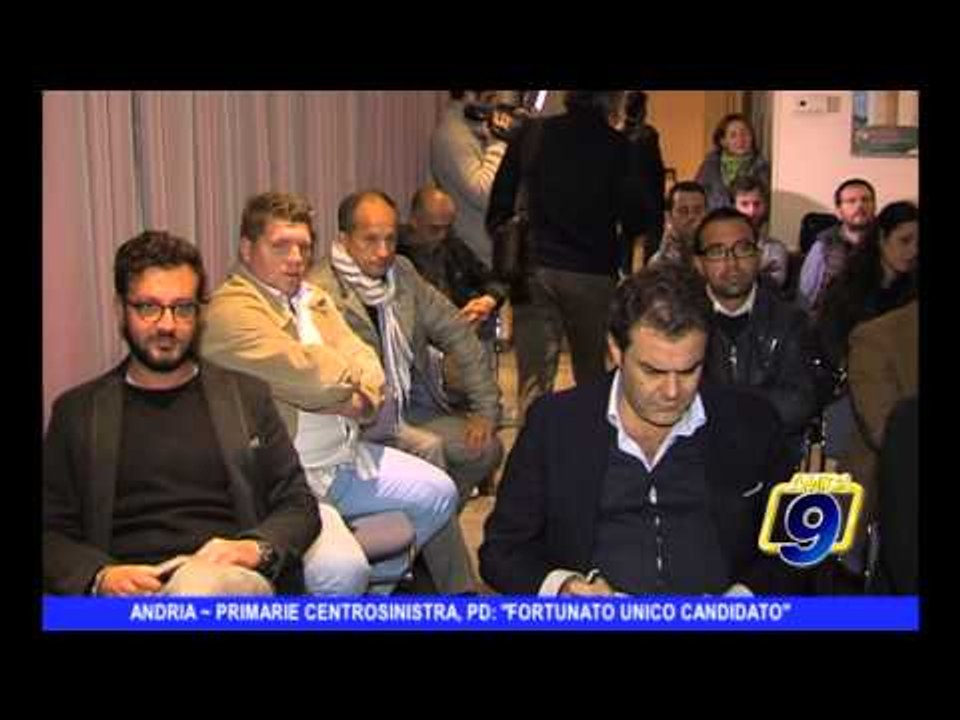 ANDRIA | Primarie centrosinistra, PD: "Fortunato, unico candidato"
