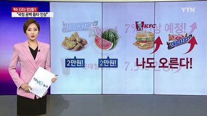 계속 오르는 밥상물가...치킨에 초코바 가격까지 / YTN