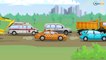 La Pelleteuse Jaune et Camion - Voitures de construction - Vidéo Éducative de Voitures Pour Enfants