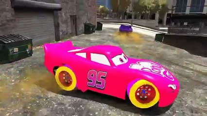 HULK COLORS FUN!! Custom MY LITTLE PONY Lightning McQueen CARS Colors! + Children Songs ve