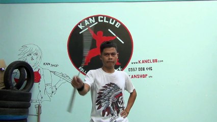 Loan côn nhị khúc qua ngón cái. Thumb roll combo. Nunchaku combo