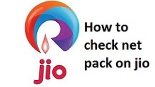 How To Check Reliance Jio 4G data Balance