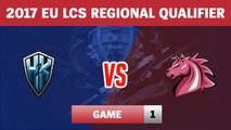 Highlights: H2K vs UOL Game 1 | H2K vs Unicorns of Love | 2017 EU LCS Regional Qualifier