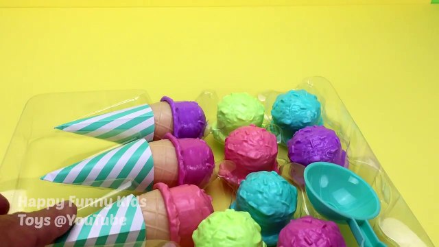 Ice Cream Set Toys Learn Colors with Play Doh Pororo the Little Penguin Molds Fun for Children