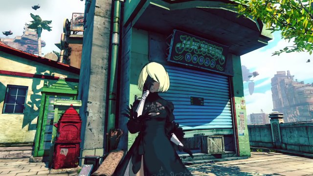 【グラビティデイズ2】ニーアオートマタ 2Bコスで全ジェスチャー コラボ NieR Automata GRAVITY DAZE2