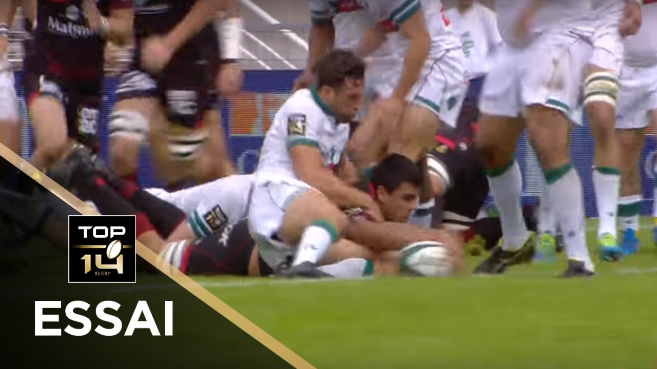 TOP 14 - Essai Dylan CRETIN (LOU) - Pau - Lyon - J3 - Saison 2017/2018