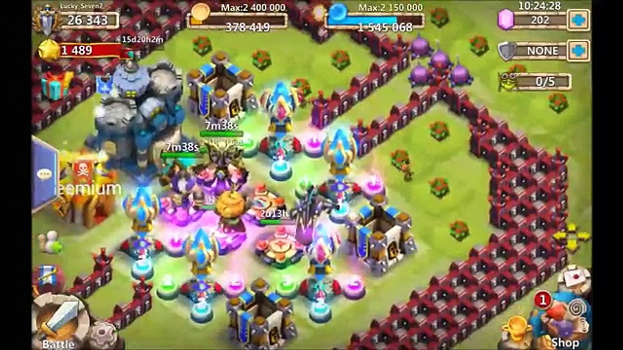 Castle Clash Arrow Towers VS Magic Towers