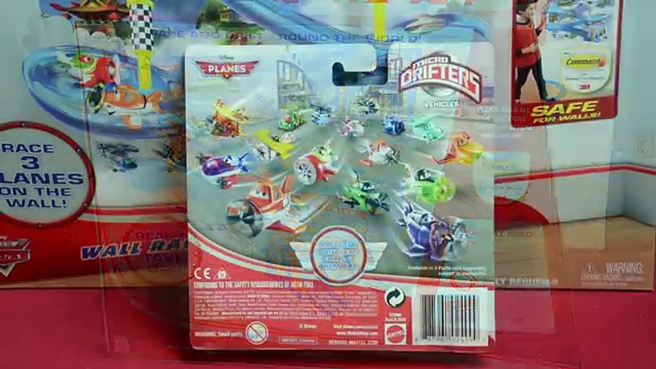 Polvo Aviones juego carrera conjunto pista pistas pared Micro drifters disney crophopper