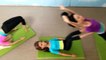 Clase clase clase clase parte rutina de ejercicio barbie Yoga 3 芭比 娃娃 瑜伽 课 barbie Barbie boneca yoga clase de yoga muñeca
