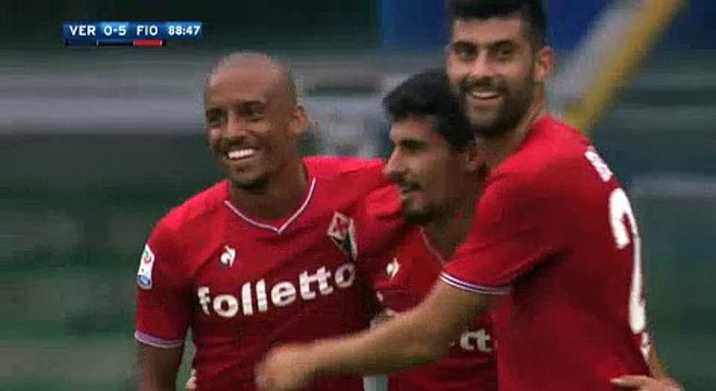 Verona 0-5 Fiorentina 10/09/2017 Gil Bastiao Dias Super Goal 89' HD Full Screen .