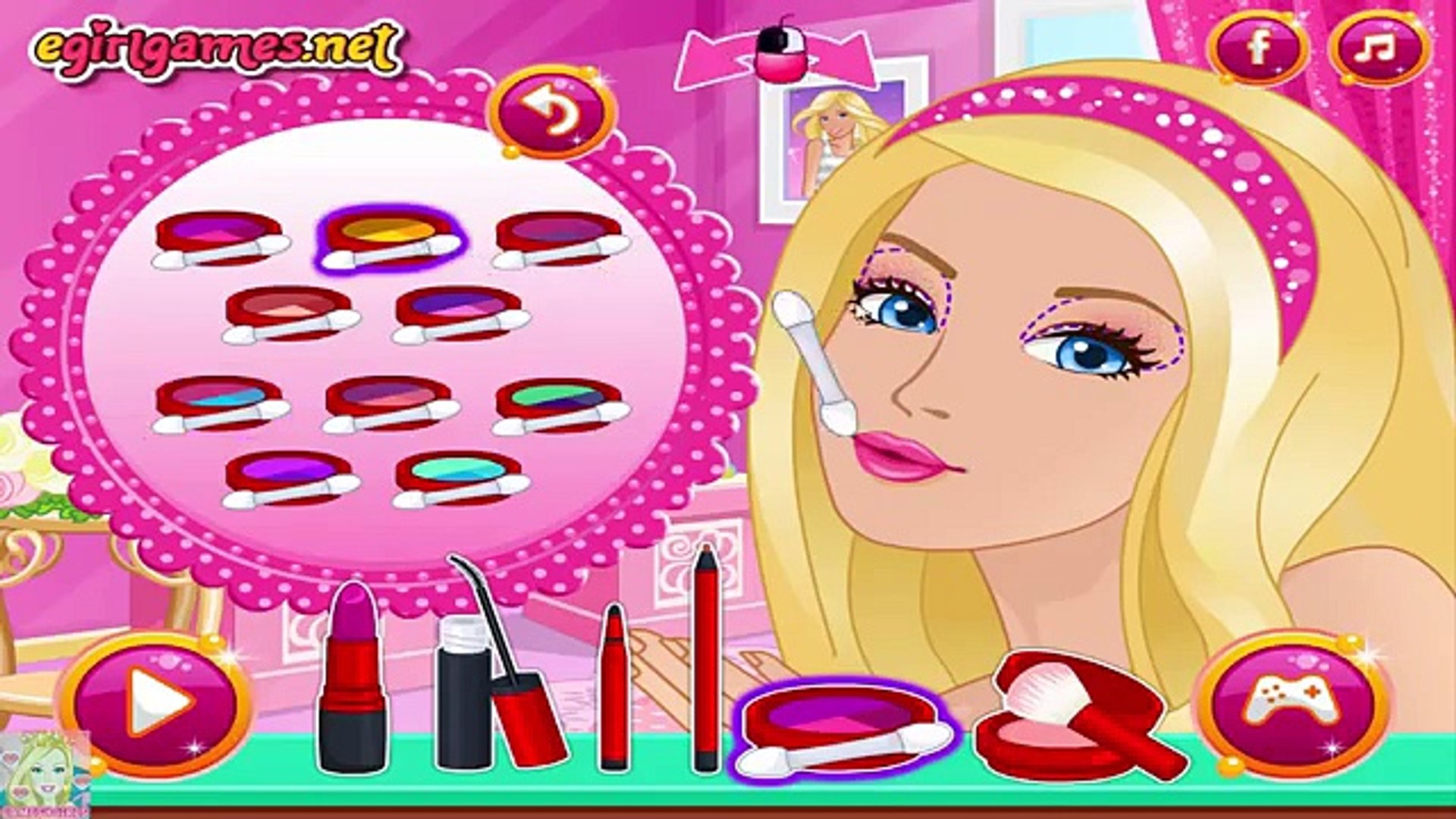 Jogar Jogos da Barbie de vestir e maquiar a Princesa Barbie girl -  Dailymotion Video