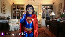 Homme chauve-souris bataille combat va vieux espace à Il Farts superman claymation hobbykidstv