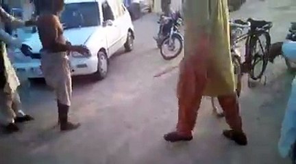 A man brutally beaten by people