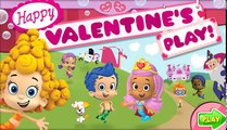 Niños para y guppies burbujas juego de dibujos animados de San Valentín en ruso
