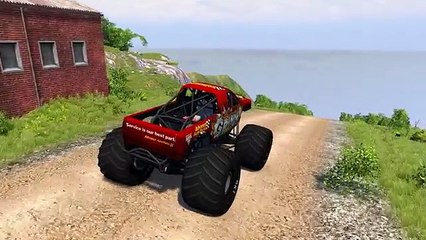 Coches se bloquea de trituración en coche falla saltos monstruo camión beamng