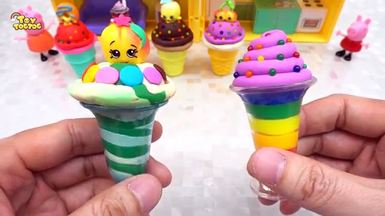 Et cônes crème bricolage pâte gelé de la glace Apprendre moule jouer sucettes glacées Bonbons à Il Playset doh sundaes