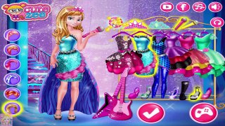 Elsa and Anna in Rockn Royals - Disney Princess Dress Up Games