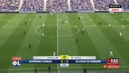 Nabil Fekir GOAL HD - Lyonnais 2-1 Guingamp 10.09.2017