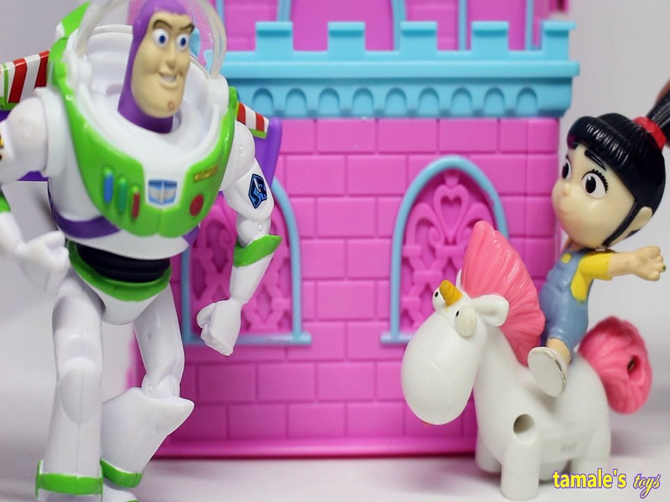 BUZZ LIGHTYEAR, DOESNT ,WANT, TO BE, A TOY PLAY, BLACK PANTHER, PRINCESS ANNA ,AGNES GRU,TOY STORY 3,MARVEL,FROZEN,DISNE