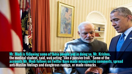 India’s Modi Criticized for Following Twitter Feed Tied to Nasty Post