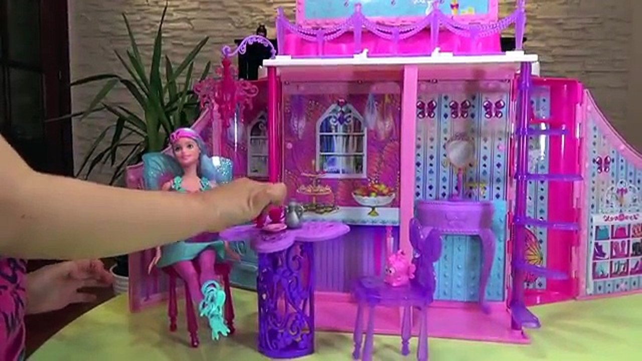 Barbie Mariposa & The Fairy Princess Castle & Play Doh Tea Party
