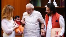 Adnan Sami and wife meet with Narendra Modi