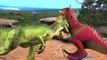 DINOSAUR Fight CARNOTAURUS vs ALLOSAURUS Battle T rex Jurassic Dino Kids Toys SuperFunRevi