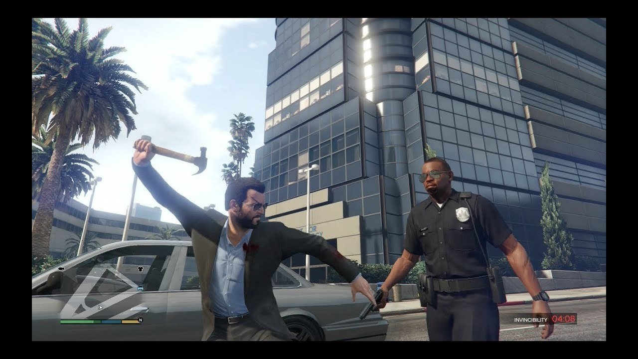 GTA Game In12 Police kills without Gun || PC Game