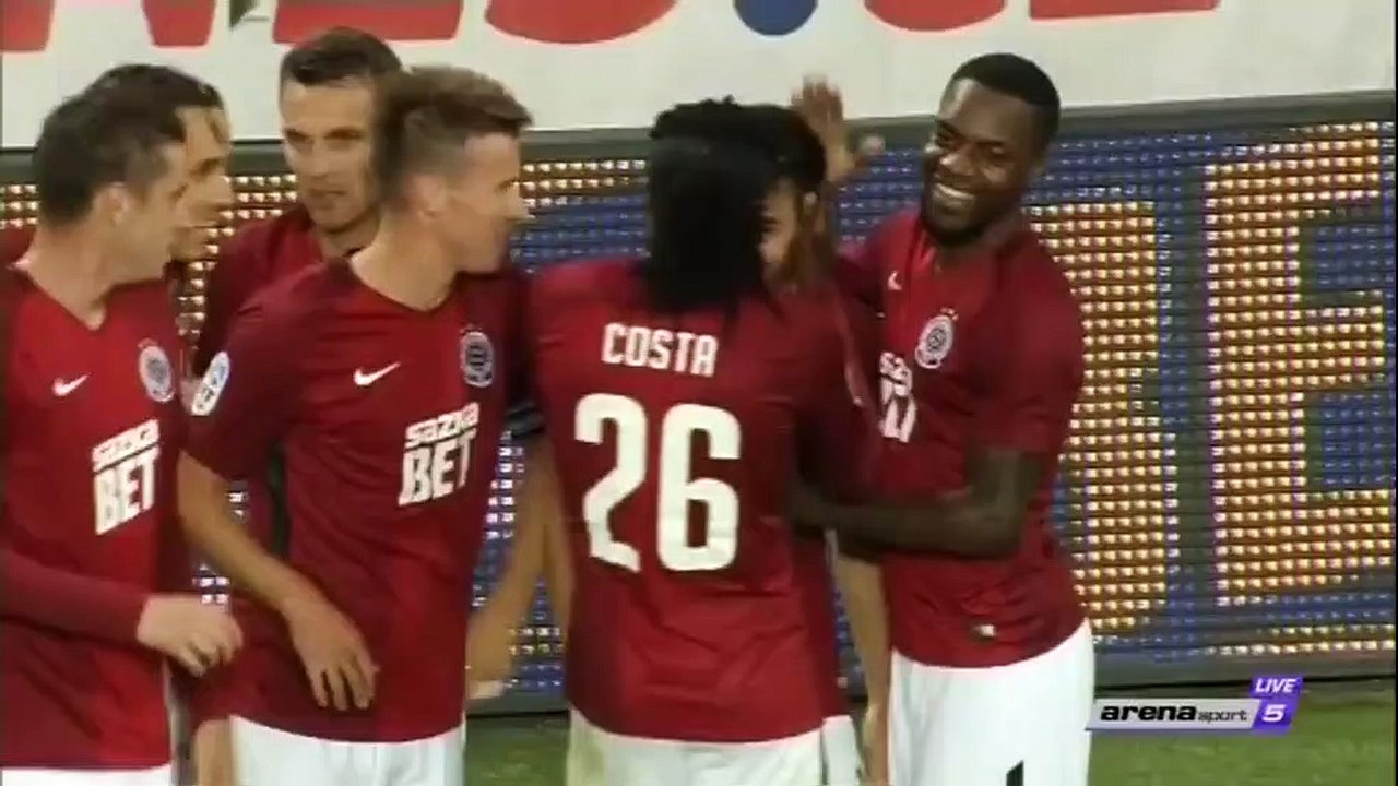 2-0 David Hovorka Goal Czech Rep.  Synot-liga - 10.09.2017 Sparta Praha 2-0 MFK OKD Karvina