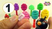 Learn Numbers 1 to 10 with Pez Candy Dispenser Play Doh Surprise Toys! Play Chupa Chups Po