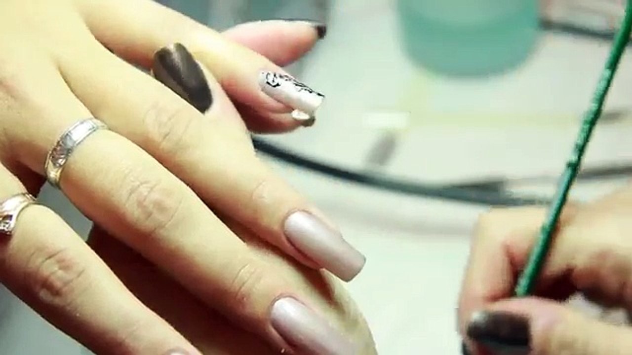 Ongle gel de conception des ongles gel shellac art polonais video