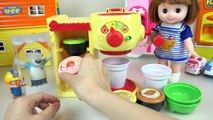 Baby doll Tea time with Robocar Poli car Pororo Cafe machine toys and School play