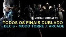 MORTAL KOMBAT XL - todos os finais de todos os personagens   DLC! (Modo Arcade   Torre) DUBLADO