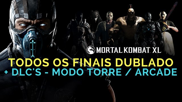 MORTAL KOMBAT XL - todos os finais de todos os personagens + DLC! (Modo Arcade Torre) DUBLADO